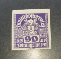 Austria 1920 Yvert 51 90 MH - Zeitungsmarken