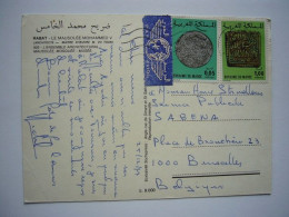 Avion / Airplane / Card From Rabat To Brussels / Dec 25,1977 - Marruecos (1956-...)