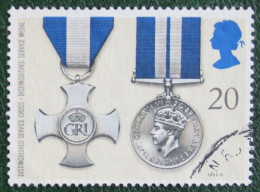 Awards Bravery Medals (Mi 1294) 1990 Used Gebruikt Oblitere ENGLAND GRANDE-BRETAGNE GB GREAT BRITAIN - Usados