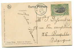 Congo Kinshasa Oblit. Keach 1.1-DMtY Sur C.O.B. 54 Sur Carte Postale Vers Bruxelles Le 04/06/1912 - Storia Postale