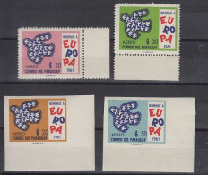 Europa Cept 1961 Paraguay 2v Perforated + IMPERFORATED  ** Mnh (59170) - 1961