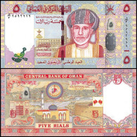 Oman 5 Rials 2010 Commemorative 40th National Day P-44 UNC Sultan Qaboos - Oman