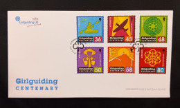 DM)2010, GUERNSEY, FIRST DAY COVER, CENTENARY ISSUE OF THE GIRLS SCOUT, FDC - Guernsey