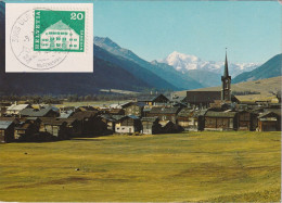 AK  "Ulrichen - Blick Gegen Weisshorn"  (ULRICHEN)       1977 - Storia Postale