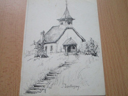 L'Eglise - Gravure - Montagny