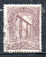 ARGENTINA 1926 CENTENARY OF THE POST OFFICE GENERAL 25c USED USADO OBLITERE' - Oblitérés