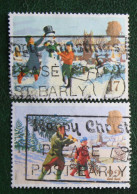 Natale Weihnachten Xmas Noel (Mi 1300-1301) 1990 Used Gebruikt Oblitere ENGLAND GRANDE-BRETAGNE GB GREAT BRITAIN - Usati