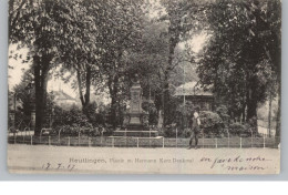 7410 REUTLINGEN, Planie & Hermann Kurz Denkmal, 1907 - Reutlingen