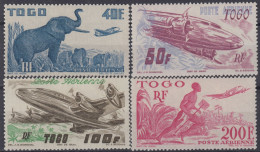 TIMBRE TOGO POSTE AERIENNE SERIE N° 17/20 NEUFS * GOMME TRACE DE CHARNIERE - Nuovi