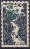 TIMBRE TOGO POSTE AERIENNE ROUTE N° 23 NEUF * GOMME LEGERE TRACE DE CHARNIERE - Unused Stamps