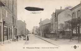 Villeneuve Triage , St Georges * Aviation * Ballon Dirigeable Zeppelin , Avenue De Choisy Le Roi * Epicerie - Villeneuve Saint Georges