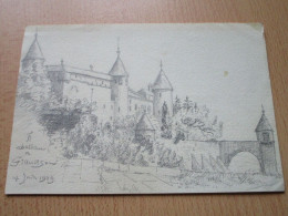 Château - Dessin Au Crayon - Grandson