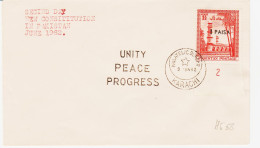 Pakistan De Karachi Le 9 Juin 1962, Nouvelle Constitution : Unité, Paix, Progres TB - Pakistan