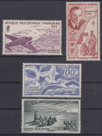 TIMBRE AOF POSTE AERIENNE SERIE N° 11 À 14 NEUFS * GOMME TRACE DE CHARNIERE - Unused Stamps