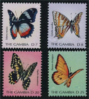 GAMBIA  - 2001 - 4v - MNH - Butterfly - Butterflies - Papillons - Schmetterlinge - Mariposas - Farfalle - Borboletas - Vlinders