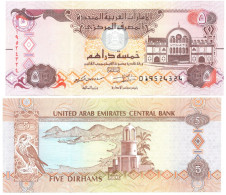 United Arab Emirates 5 Dirhams P-26 UNC - Emirats Arabes Unis