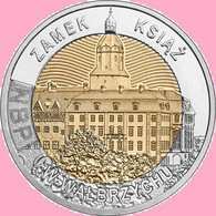 Poland 5 Zlotych 2021, Książ Castle In Wałbrzych-Zamek Książ, KM Y#1087, Unc Bimet - Polen