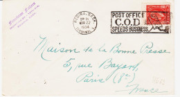 Canada,  De Regina.sask, Terminal A En 1934, Code Postal, Rapidité  Dans Le Travail  TB - Lettres & Documents
