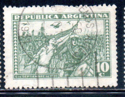 ARGENTINA 1931 REVOLUTION OF 1930 MARCH OF THE VICTORIOUS INSURGENS 10c USED USADO OBLITERE' - Gebruikt