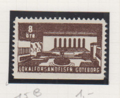 Zweden Lokale Zegel Cat. Facit Sverige 2000 Private Lokaalpost Göteborgs Lokalförsandelser 15 ; Onder Ongetand - Local Post Stamps