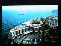 ►   MONACO  Navire De Guerre Au Large Du "LOEW'S HOTEL" - Hôtels