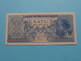 1 Satu Rupiah ( 1956 ) Republik Indonesia ( For Grade, Please See SCANS ) XF ! - Indonésie