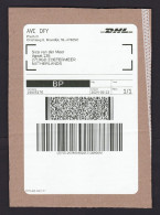 Netherlands: Parcel Fragment (cut-out), 2024, Via DHL Private Postal Service, Code BP, QR Code (traces Of Use) - Storia Postale