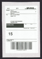 Netherlands: Parcel Fragment (cut-out), 2024, Via DHL Private Postal Service, Code Handling (traces Of Use) - Storia Postale