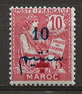 MAROC Colo:, *, N° YT 62, Ch., TB - Neufs