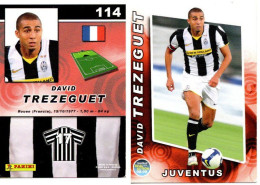 FIGURINA PANINI CALCIO CAMPIONATO 08/09 JUVENTUS TREZEGUET - Trading Cards