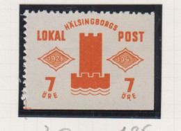 Zweden Lokale Zegel Cat. Facit Sverige 2000 Private Lokaalpost Hälsingborg 31; Rechts  En Onder Ongetand - Local Post Stamps