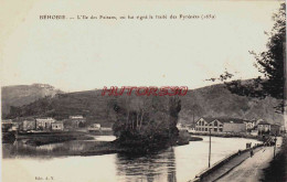 CPA BEHOBIE - PYRENEES ATLANTIQUES - L'ILE DES FAISANS - Béhobie