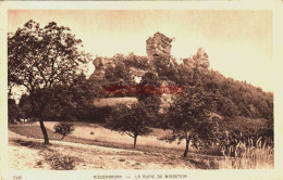 CPA NIEDERBRONN LES BAINS - BAS RHIN - LA RUINE DU WINDSTEIN - Niederbronn Les Bains