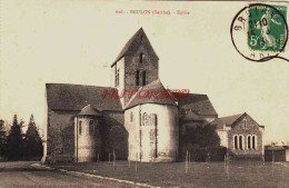 CPA BRULON - SARTHE - L'EGLISE - Brulon