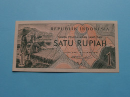 1 Satu Rupiah ( 1961 ) Republik Indonesia ( For Grade, Please See SCANS ) XF ! - Indonesien