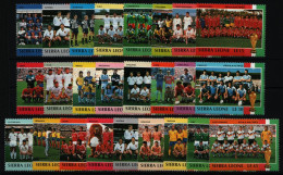 Sierra Leone 1990 - Mi-Nr. 1431-1454 ** - MNH - Fußball / Soccer - Sierra Leone (1961-...)