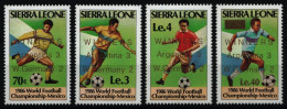 Sierra Leone 1986 - Mi-Nr. 926-929 ** - MNH - Fußball / Soccer - Sierra Leone (1961-...)