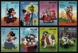 Sierra Leone 1990 - Mi-Nr. 1465-1472 ** - MNH - Walt Disney - Sierra Leone (1961-...)