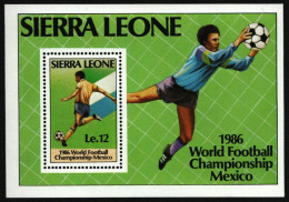 Sierra Leone 1986 - Mi-Nr. Block 42 ** - MNH - Fußball / Soccer - Sierra Leona (1961-...)