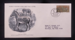 EL)1976 SOUTH AFRICA, WORLD WILDLIFE FUND, WWF, WORLD ENVIRONMENT DAY, ZEBRA, FDC - Ungebraucht