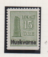 Zweden Lokale Zegel Cat. Facit Sverige 2000 Private Lokaalpost Huskvarna 12 Onder Ongetand - Ortsausgaben