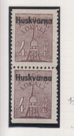 Zweden Lokale Zegel Cat. Facit Sverige 2000 Private Lokaalpost Huskvarna 13 Paar Boven Of Onder Ongetand - Local Post Stamps