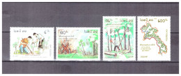 LAOS    N °  927   /  930   .  SERIE   FORETS       NEUVE   **   .  SUPERBE  . - Laos