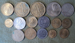 URUGUAY. LOT DE 16 DIFFERENTES PIECES DE MONNAIE. 1960 / 1989 - Uruguay