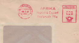 EMA 24a Hamburg 1957 Afrika Import Export Esplanade - FK - Maschinenstempel (EMA)