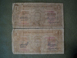 URUGUAY. BILLET DE 1 PESO 1939. ARTIGAS ET VOILIER - Uruguay