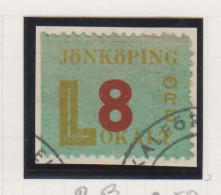 Zweden Lokale Zegel Cat. Facit Sverige 2000 Private Lokaalpost Jönköping 2 Links Ongetand Op Fragment - Local Post Stamps