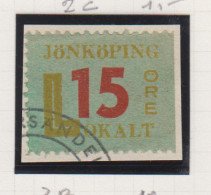 Zweden Lokale Zegel Cat. Facit Sverige 2000 Private Lokaalpost Jönköping 3 Rechts Ongetand; Op Fragment - Local Post Stamps