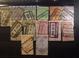 België - Belgique - 1923 / 31   -  Lot 12  Spoorweg - Timbres Chemins De Fer  - Obl/Gestemp. - Used