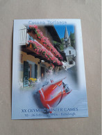 CARTOLINA 17X12 Cm. - CESANA TORINESE - XX OLYMPIC WINTER GAMES (BOBSLEIGH) NON VIAGGIATA - F/G - COLORI - Rivoli